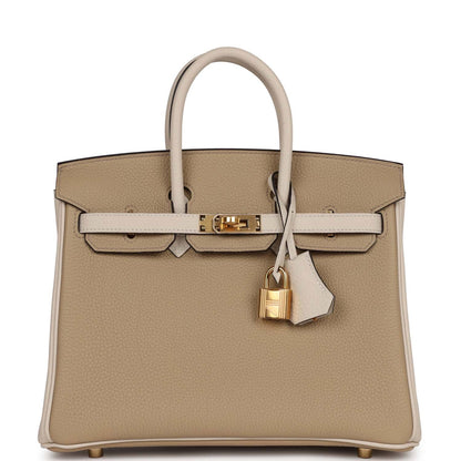 Hermes Special Order (HSS) Birkin 25 Trench and Beton Togo Gold Hardware