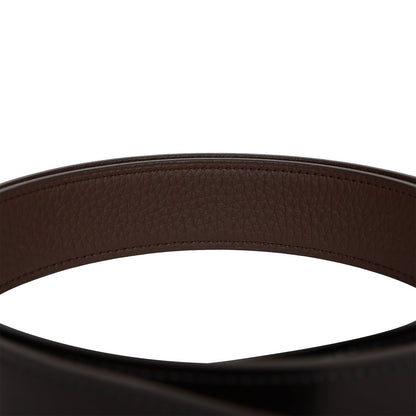 Hermes 32mm Reversible Black/Chocolate Constance H Belt 85cm Gold Buckle