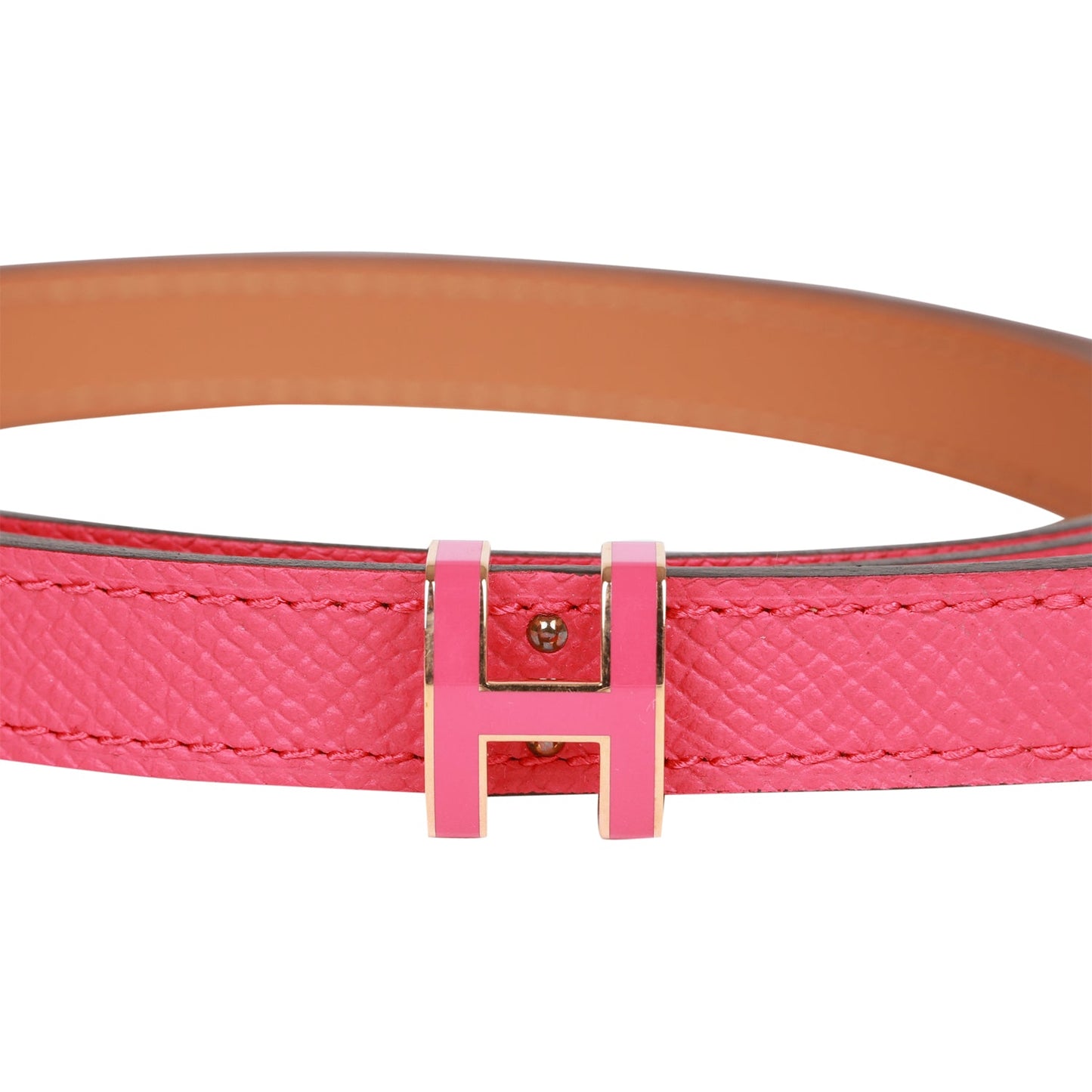 Hermes Pop H Belt 15mm Rose Extreme Epsom Rose Gold 80cm