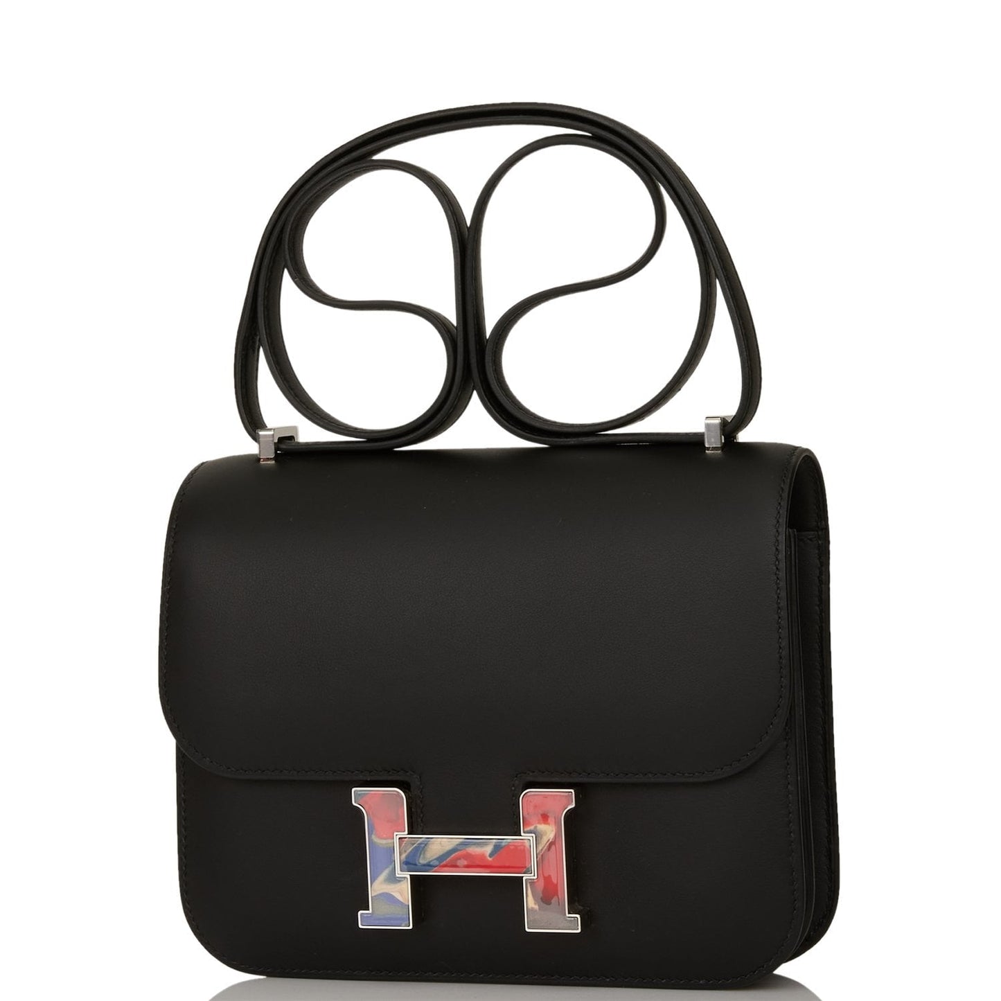 Hermes Marble Constance 18 Black Swift Palladium Hardware