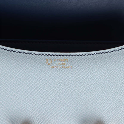 Hermes Special Constance 18 Bleu Brume Verso Epsom Rose Gold Hardware