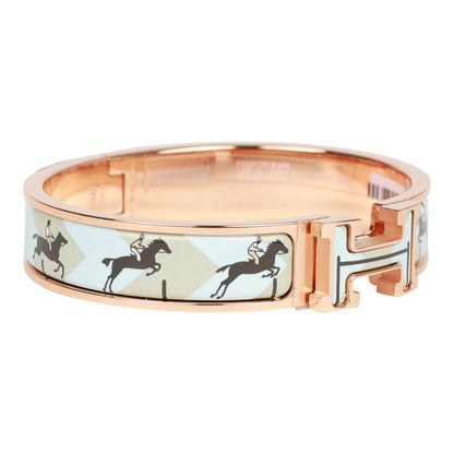 Hermes Les Allures Clic Clac H Narrow Enamel Bracelet