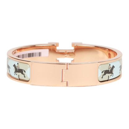 Hermes Les Allures Clic Clac H Narrow Enamel Bracelet