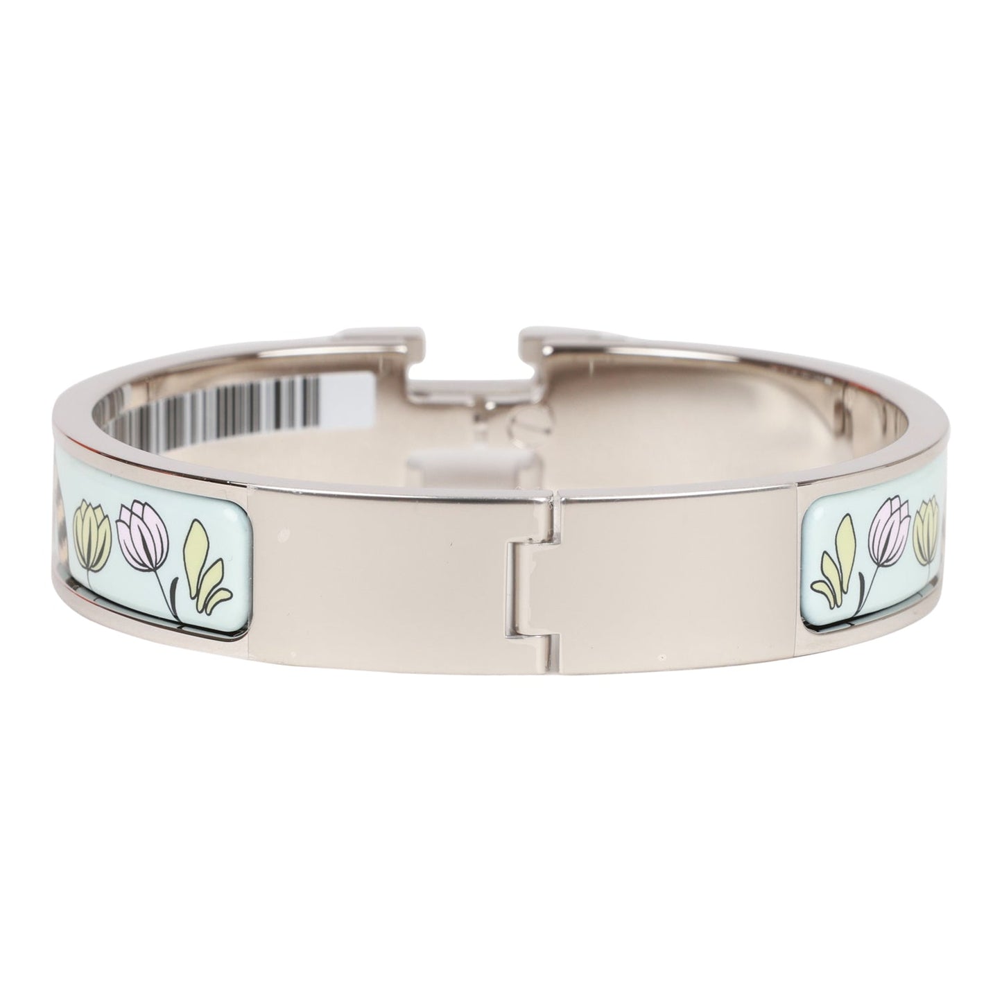 Hermes Les Leopards Clic Clac H Narrow Enamel Bracelet