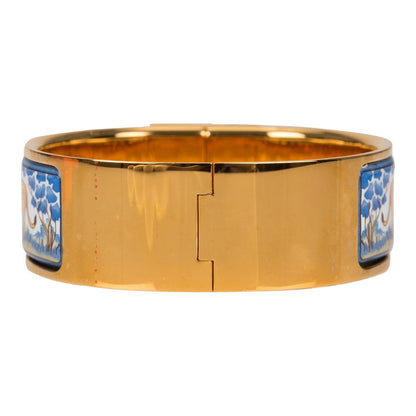 Hermes "Safari" Loquet Wide Printed Enamel Bracelet PM (65) ( )