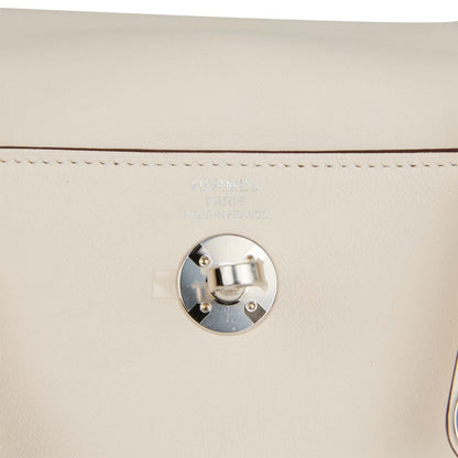 Hermes Mini Lindy Nata Verso Swift Palladium Hardware