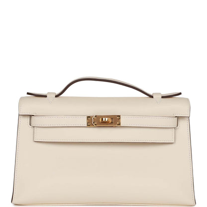 Hermes Kelly Pochette Nata Swift Gold Hardware