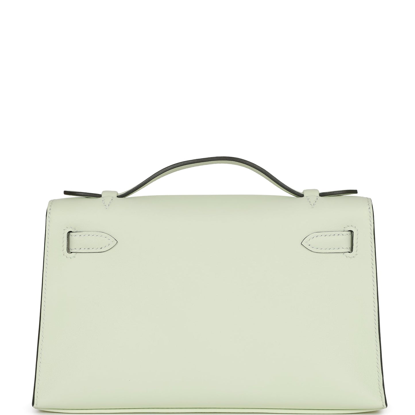 Hermes Kelly Pochette Vert Fizz Swift Palladium Hardware