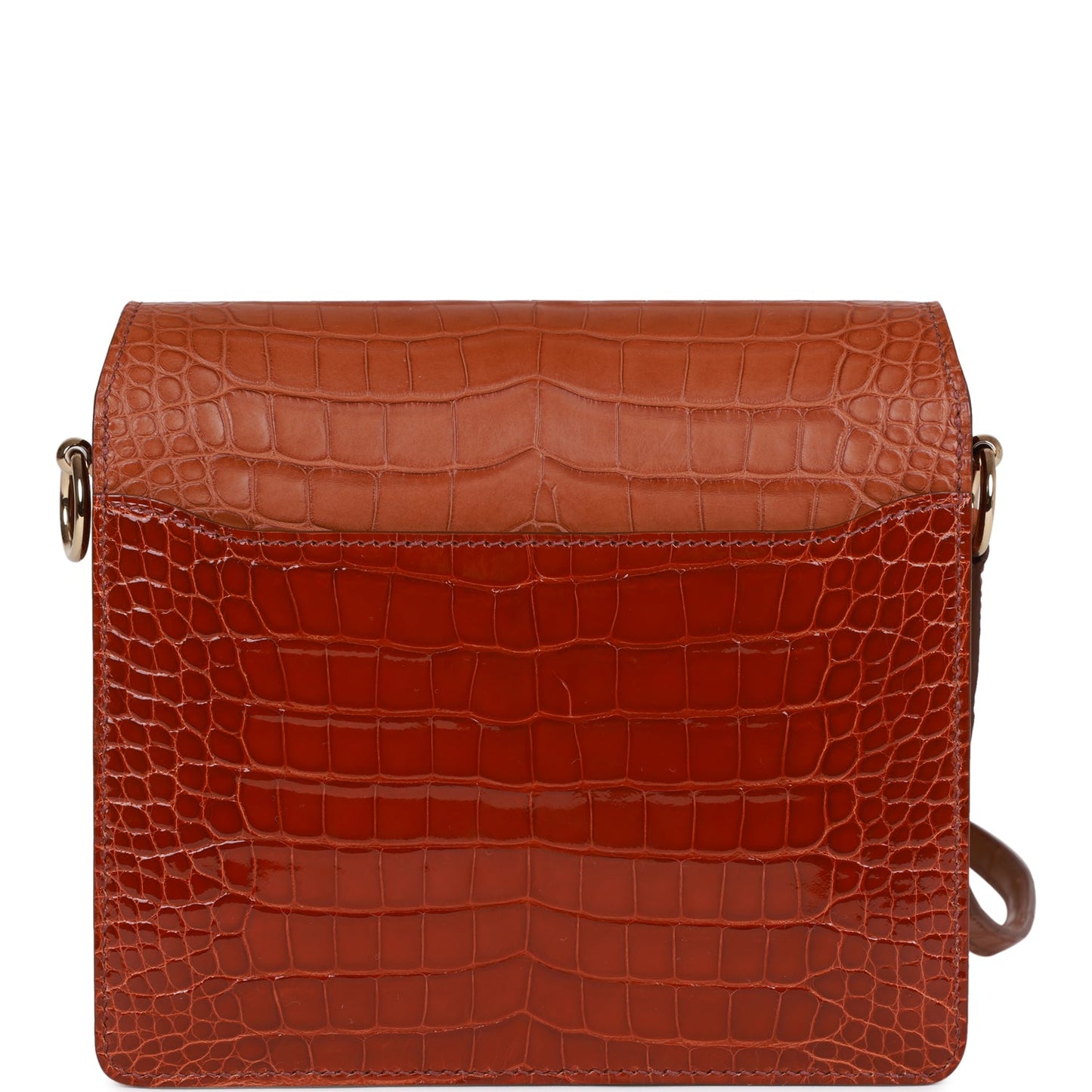 Hermes Mini Sac Roulis 18 Gold Matte and Shiny Alligator Permabrass Hardware