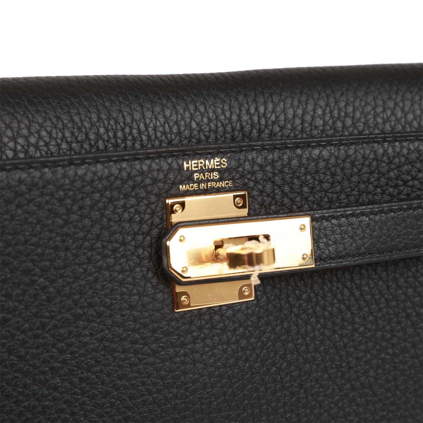 Hermes Kelly Ado Backpack Black Clemence Gold Hardware