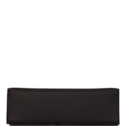 Hermes Kelly Pochette Black Swift Gold Hardware