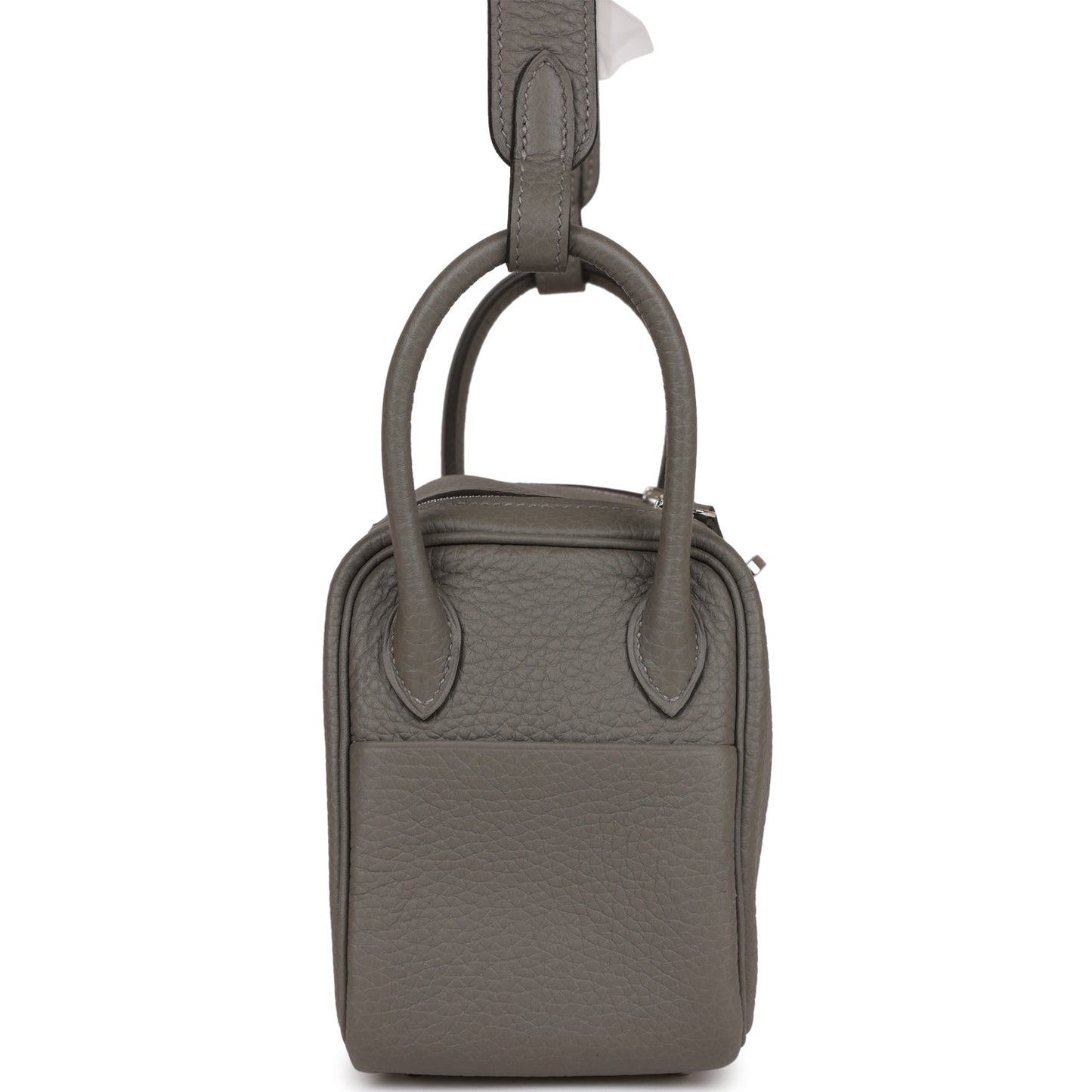 Hermes Mini Lindy Gris Meyer Clemence Palladium Hardware