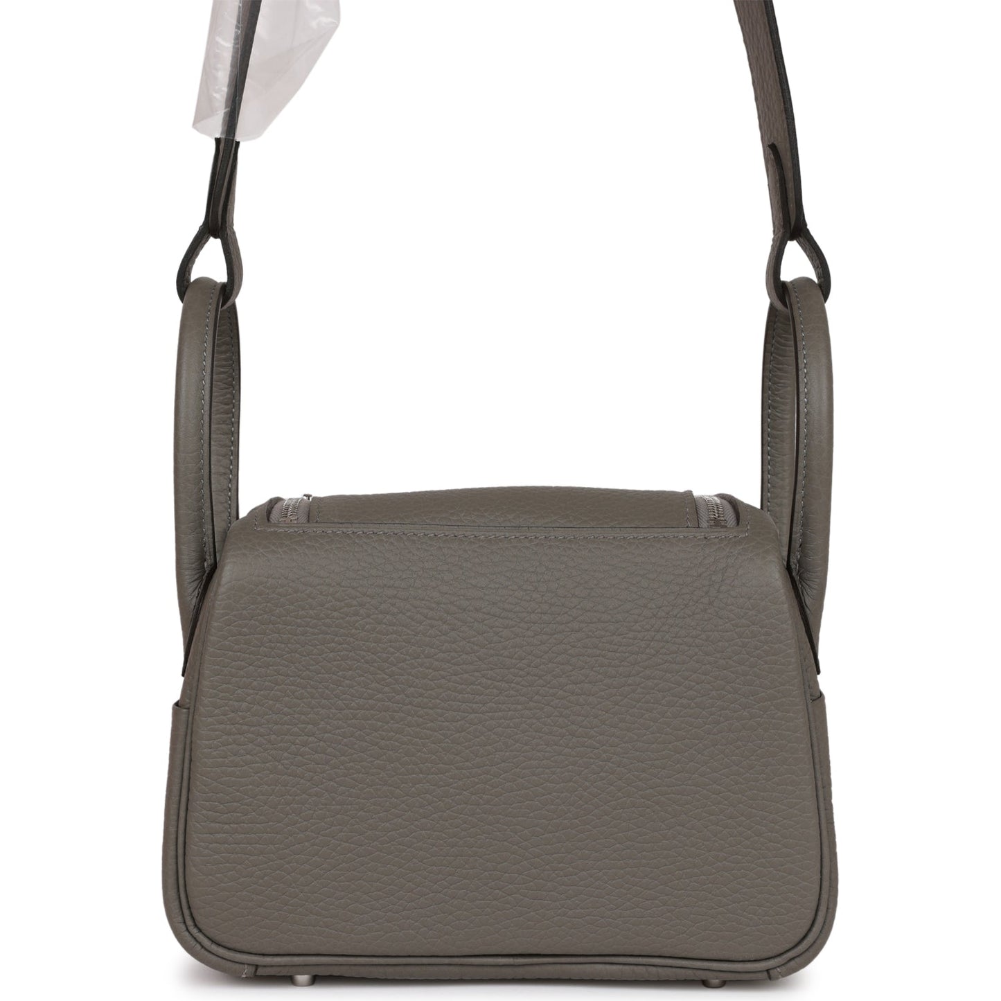 Hermes Mini Lindy Gris Meyer Clemence Palladium Hardware