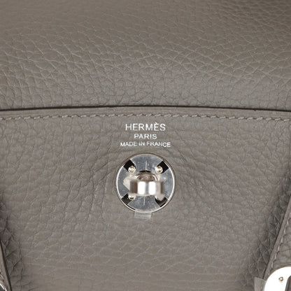 Hermes Mini Lindy Gris Meyer Clemence Palladium Hardware