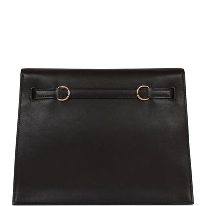 Hermes Kelly Danse Black Volupto Rose Gold Hardware