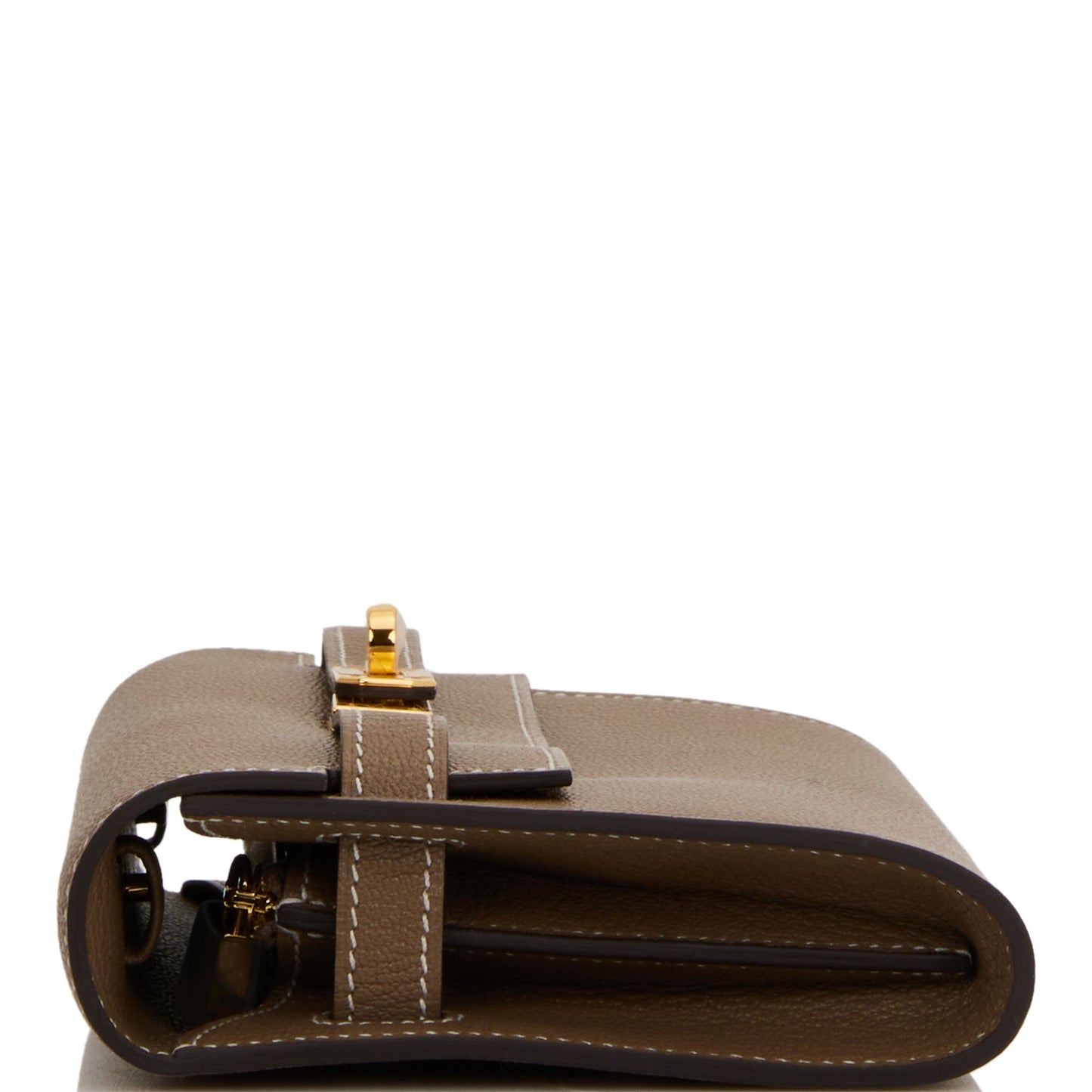 Hermes Kelly Wallet To Go Etoupe Chevre Gold Hardware