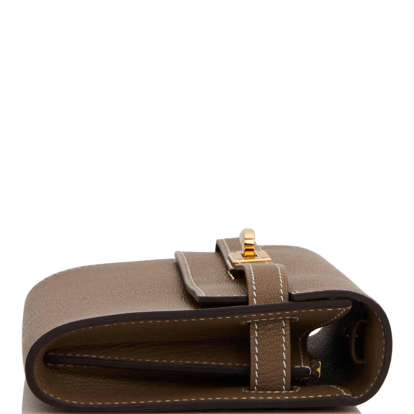 Hermes Kelly Wallet To Go Etoupe Chevre Gold Hardware