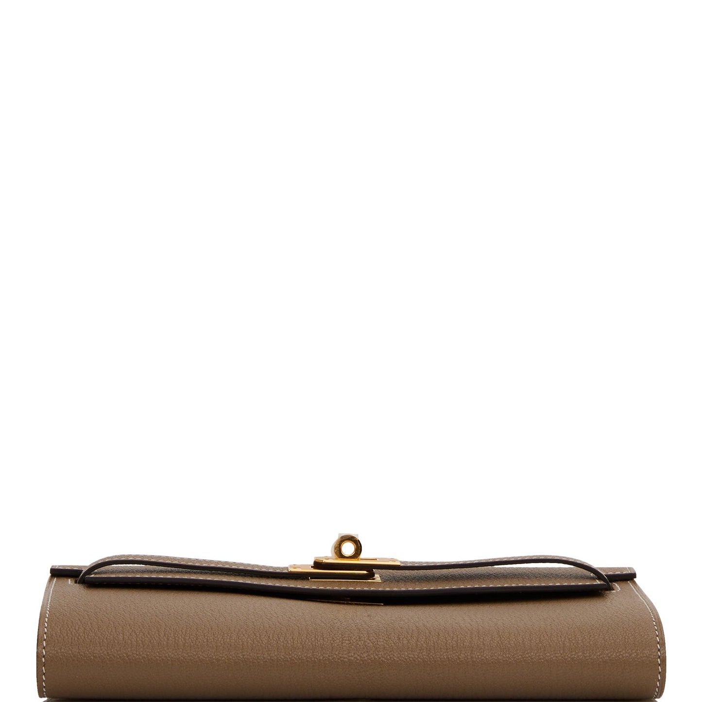 Hermes Kelly Wallet To Go Etoupe Chevre Gold Hardware