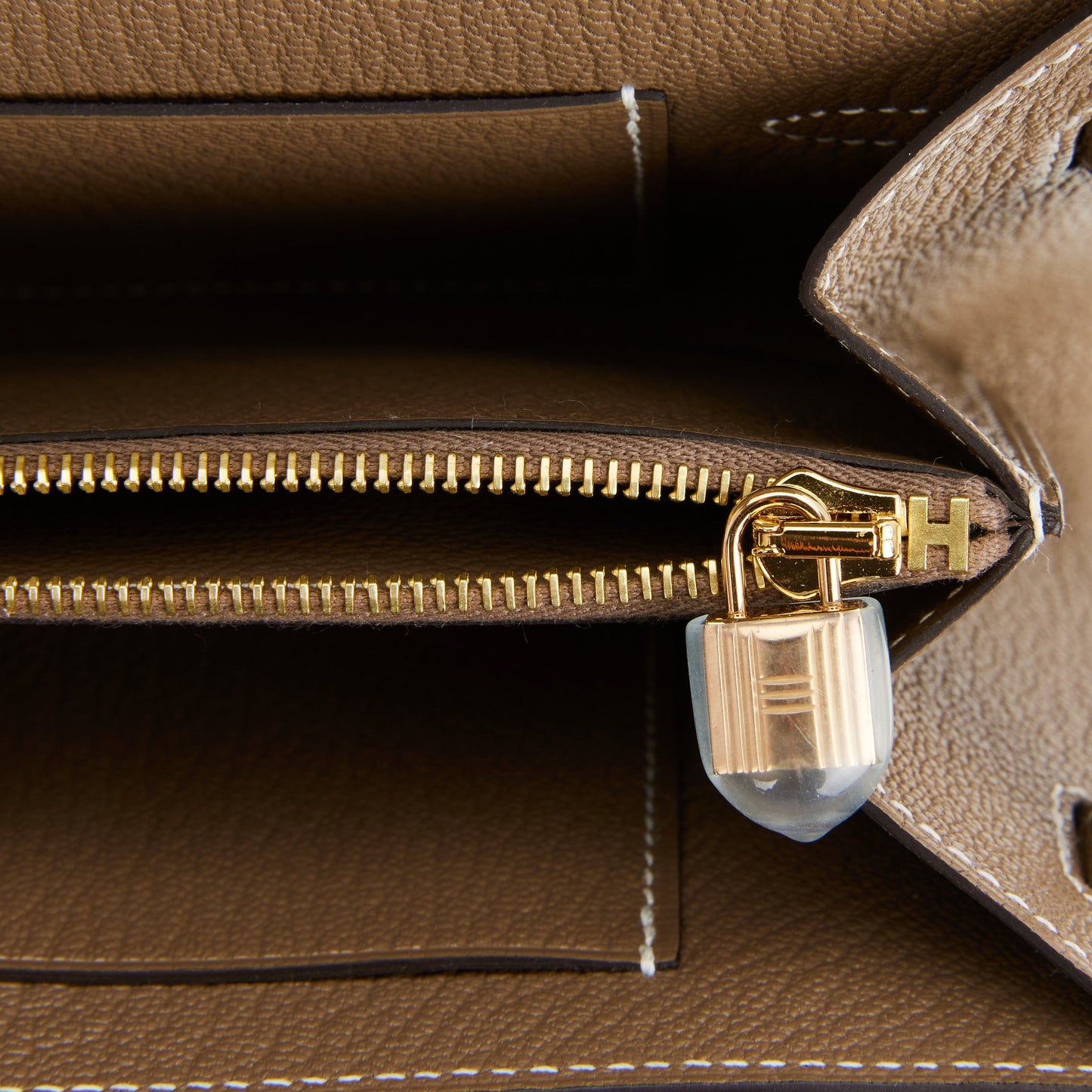 Hermes Kelly Wallet To Go Etoupe Chevre Gold Hardware