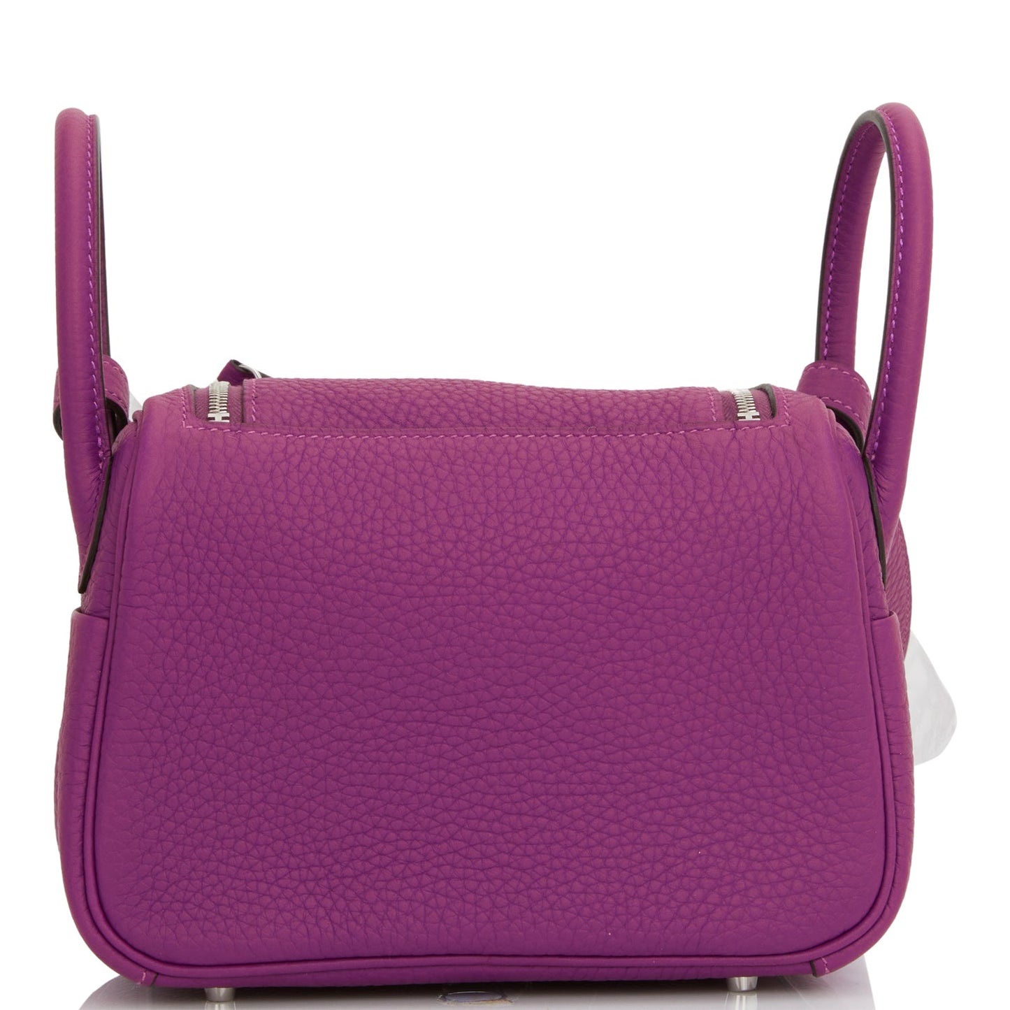 Hermes Mini Lindy Anemone Clemence Palladium Hardware