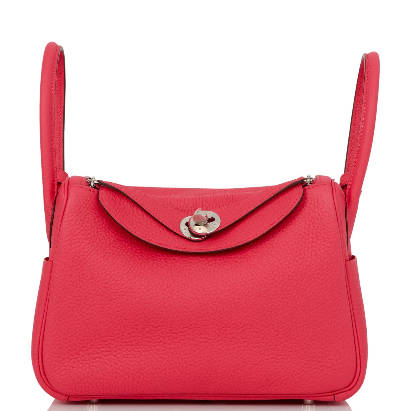 Hermes Lindy 26 Rose Extreme Clemence Palladium Hardware