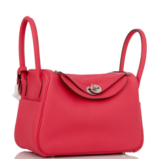 Hermes Lindy 26 Rose Extreme Clemence Palladium Hardware