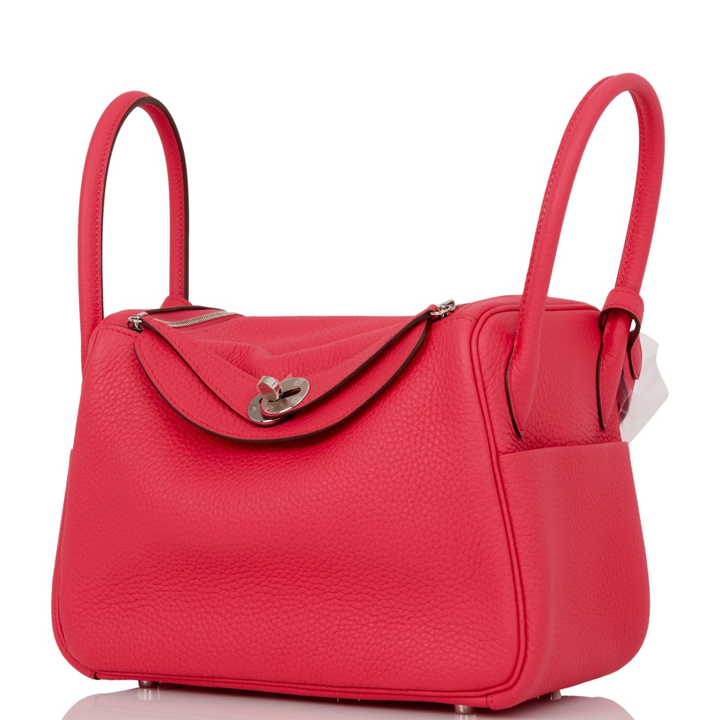 Hermes Lindy 26 Rose Extreme Clemence Palladium Hardware