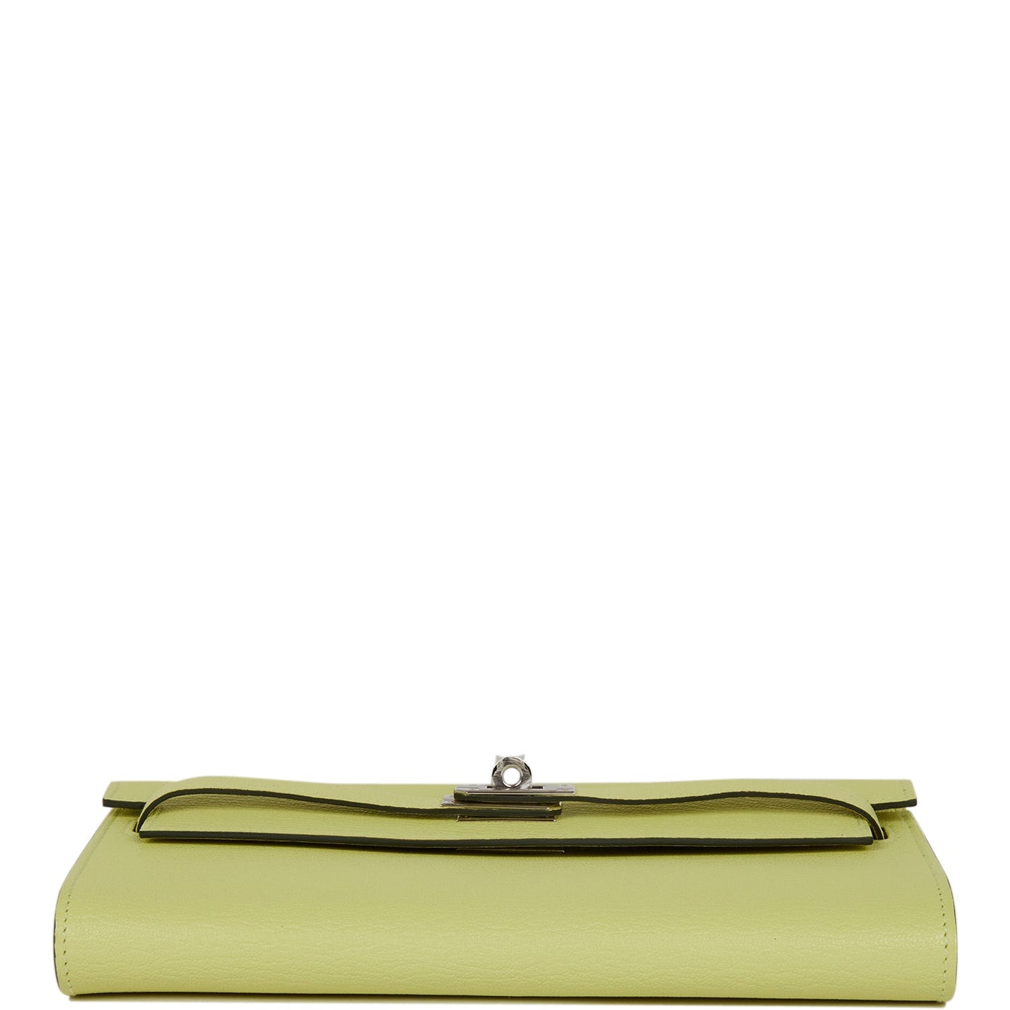 Hermes Kelly Wallet To Go Jaune Bourgeon Chevre Palladium Hardware