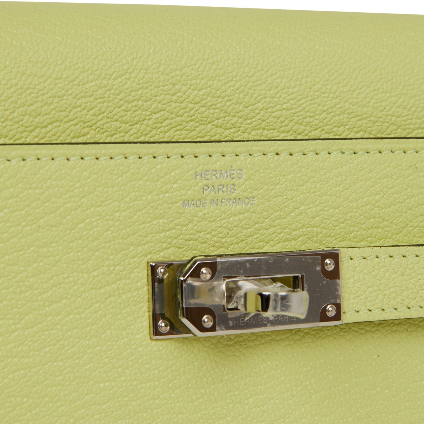 Hermes Kelly Wallet To Go Jaune Bourgeon Chevre Palladium Hardware