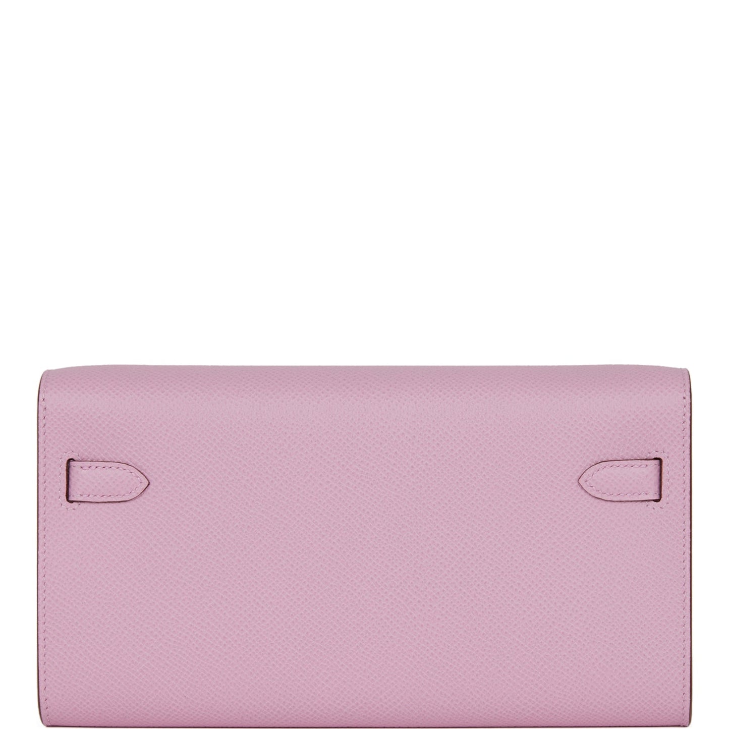 Hermes Kelly Wallet To Go Mauve Sylvestre Epsom Palladium Hardware