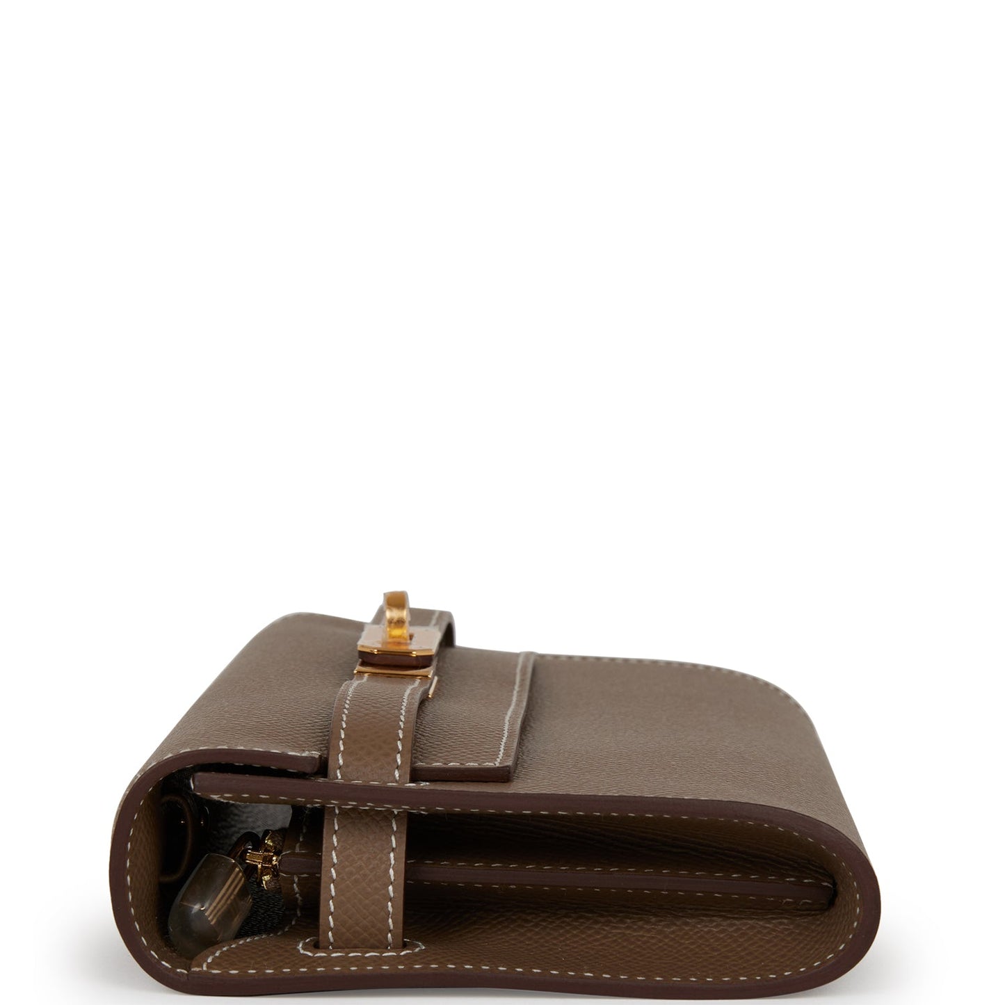 Hermes Kelly Wallet To Go Etoupe Epsom Gold Hardware