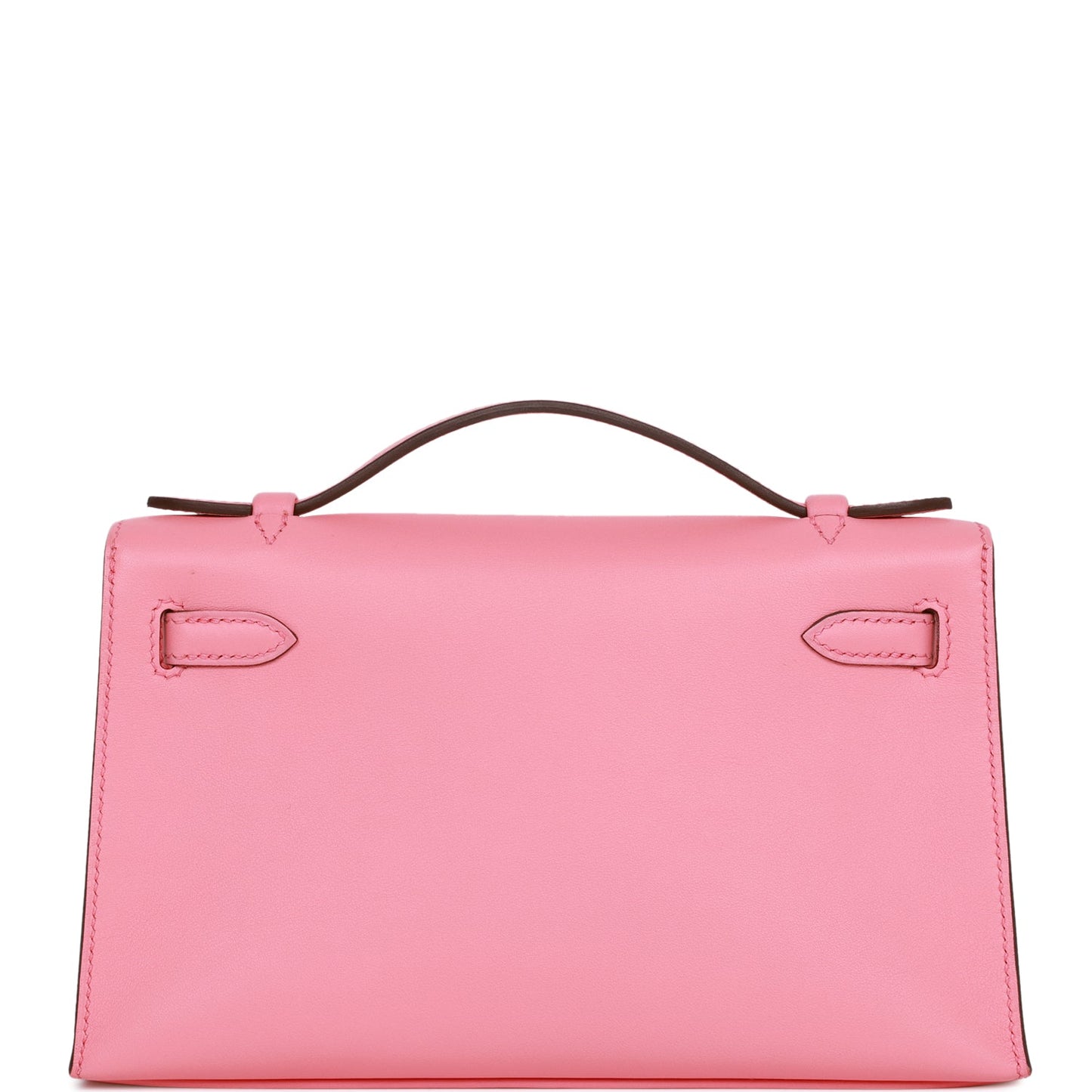 Hermes Kelly Pochette Rose D'Ete Swift Palladium Hardware