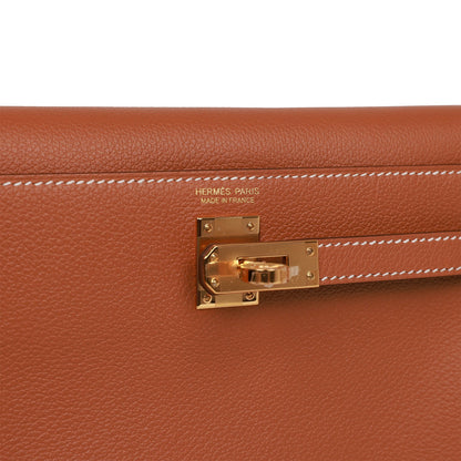 Hermes Kelly Danse Gold Evercolor Gold Hardware