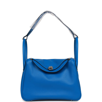 Hermes Lindy 30 Bleu Zellige Swift Palladium Hardware