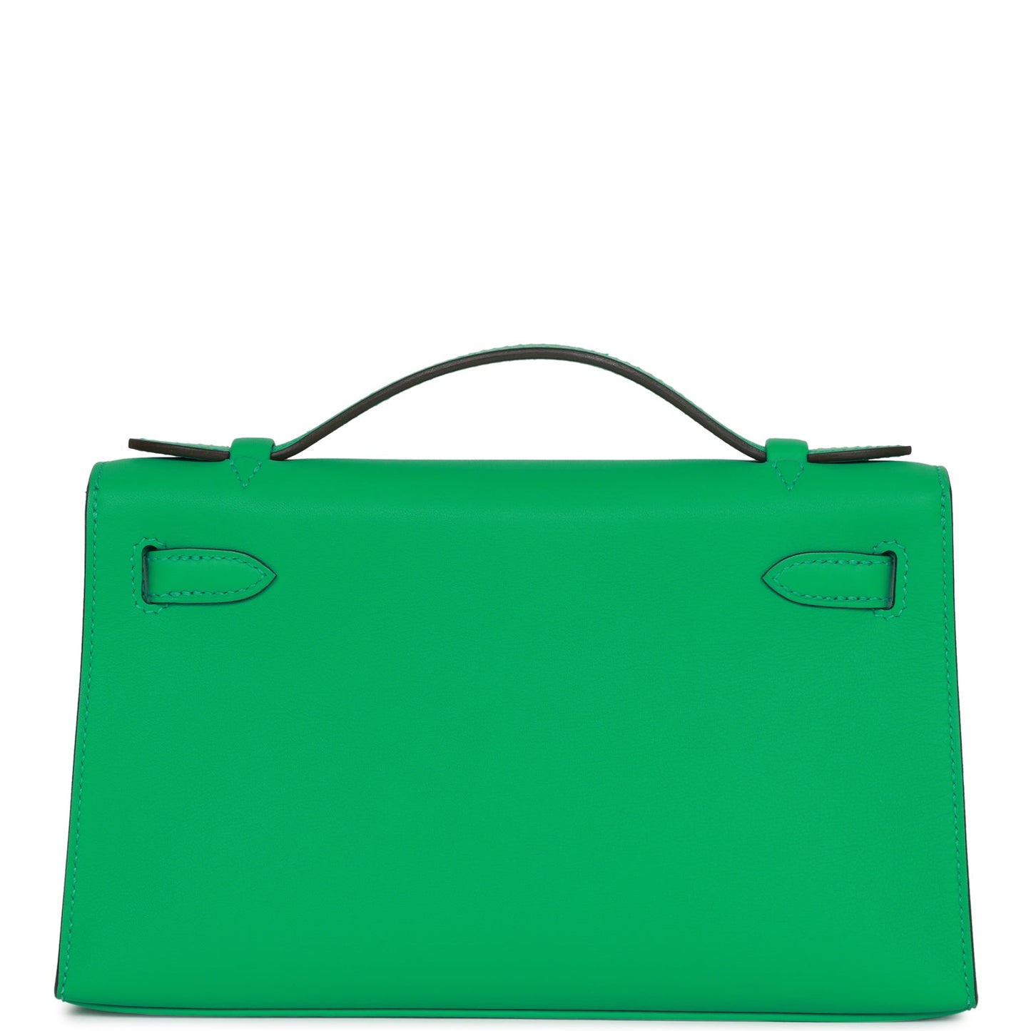 Hermes Kelly Pochette Menthe Swift Palladium Hardware