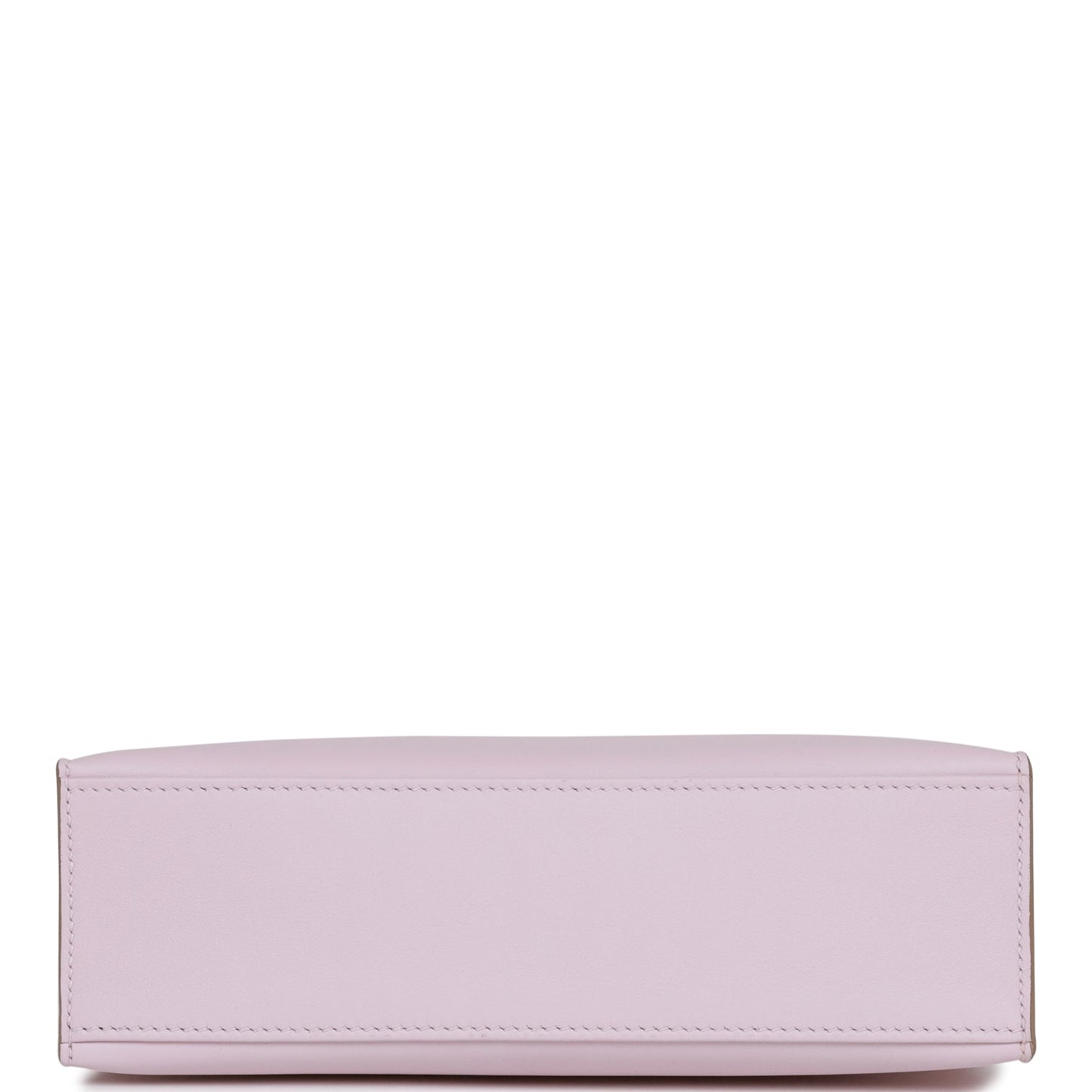 Hermes Kelly Pochette Mauve Pale Swift Palladium Hardware