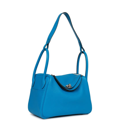 Hermes Lindy 26 Bleu Zanzibar Verso Clemence Palladium Hardware