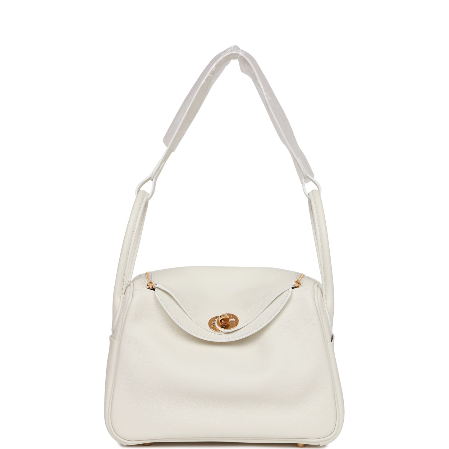 Hermes Lindy 26 White Evercolor Gold Hardware