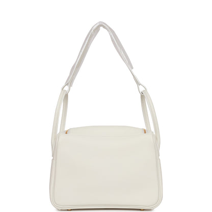 Hermes Lindy 26 White Evercolor Gold Hardware