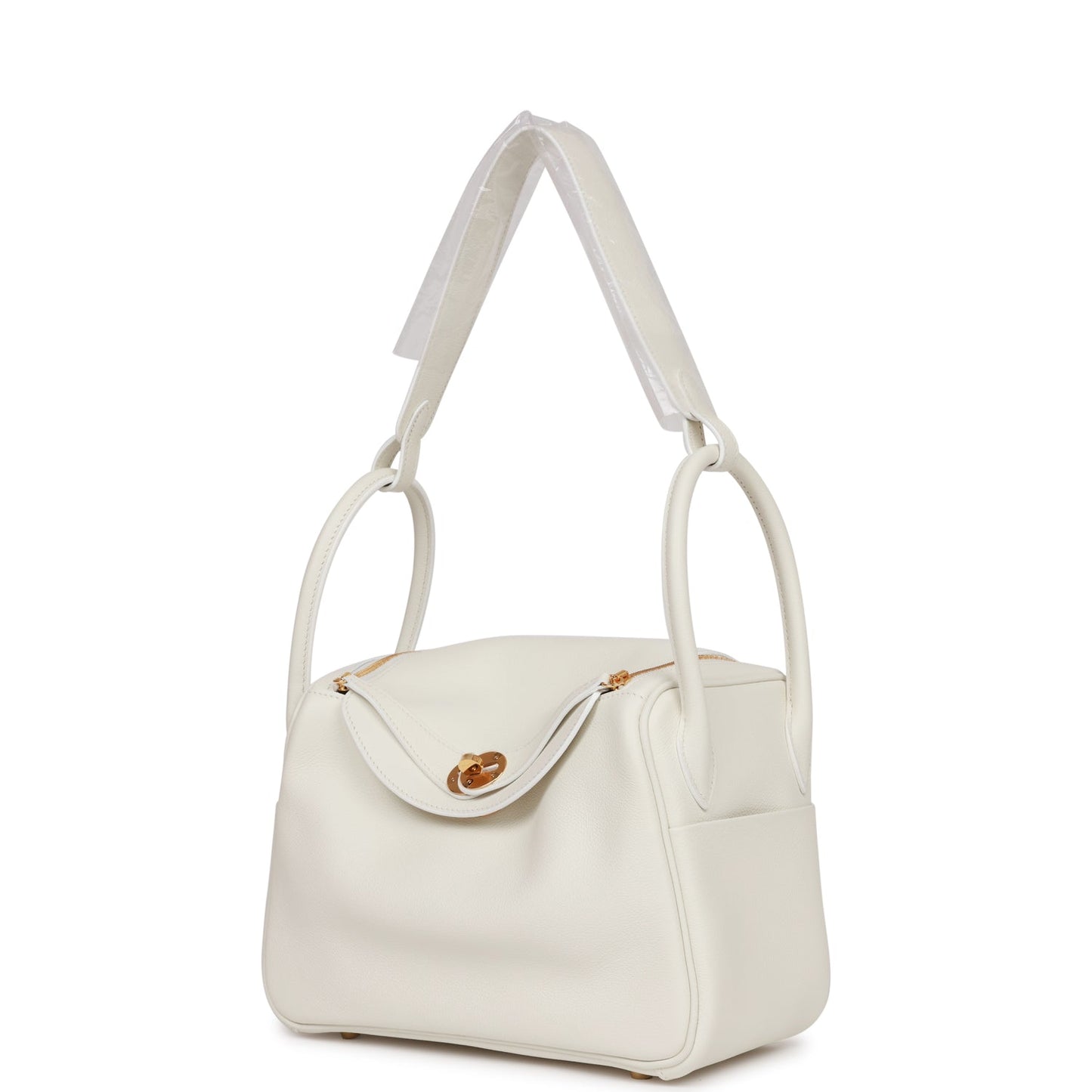 Hermes Lindy 26 White Evercolor Gold Hardware