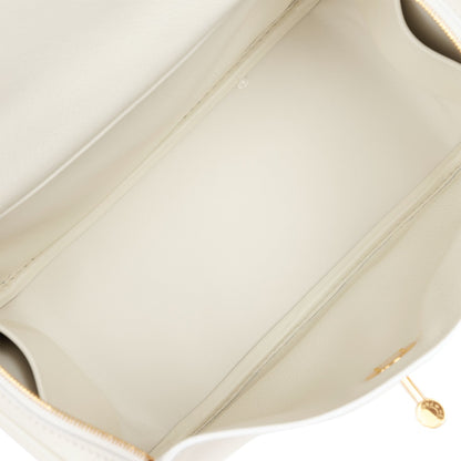 Hermes Lindy 26 White Evercolor Gold Hardware