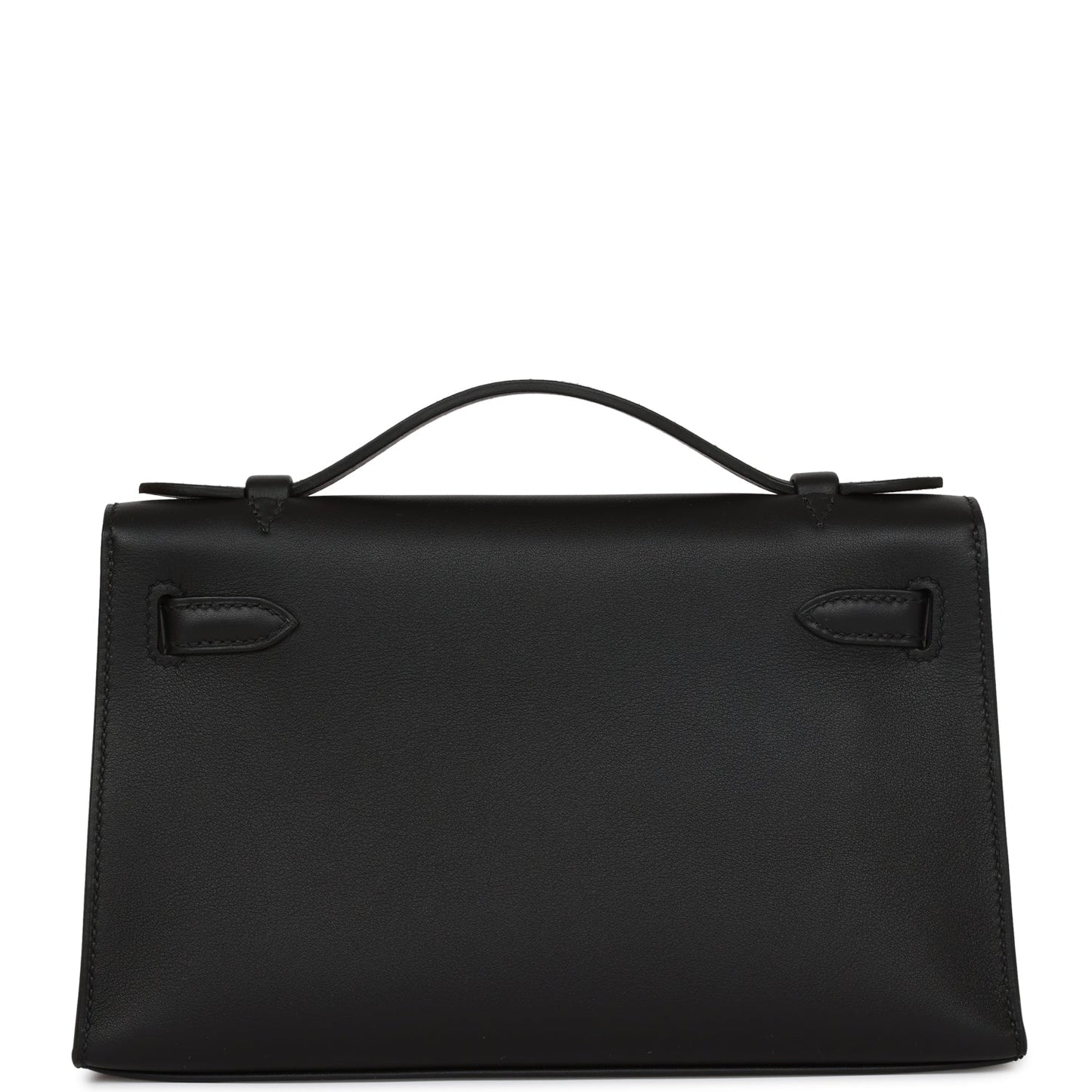 Hermes Kelly Pochette Black Swift Gold Hardware