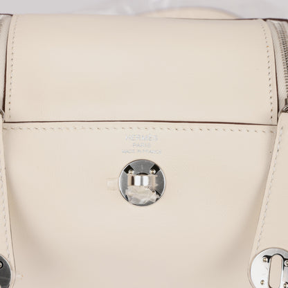 Hermes Mini Lindy Nata Verso Swift Palladium Hardware