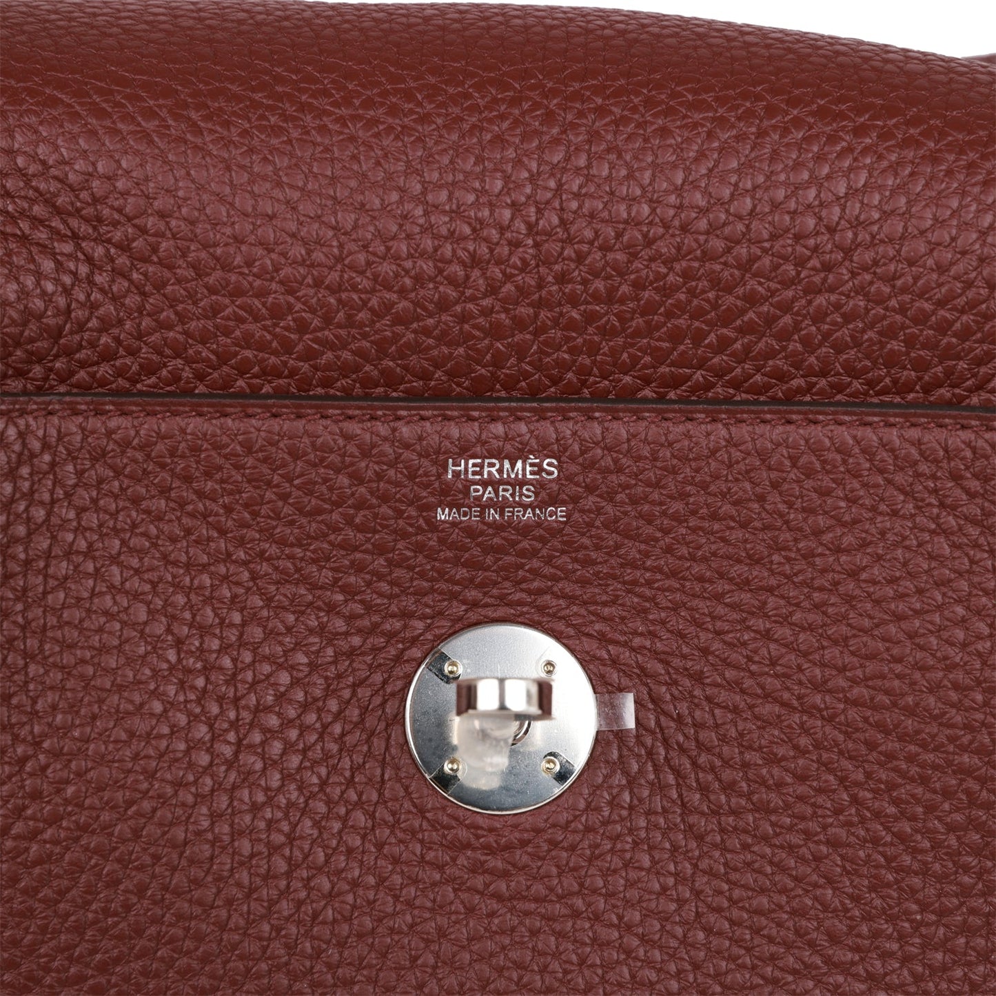 Hermes Lindy 30 Bordeaux Clemence Palladium Hardware