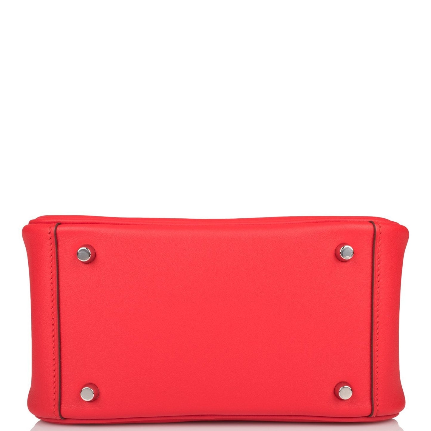 Hermes Mini Lindy Rouge de Coeur Swift Palladium Hardware