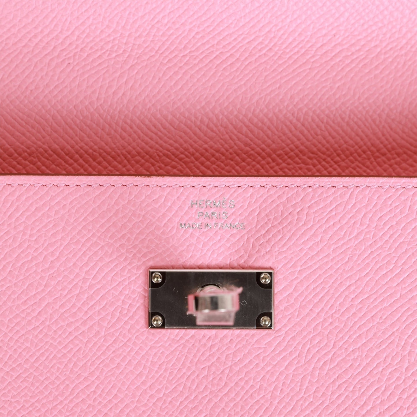 Hermes Kelly Wallet To Go Rose Confetti Epsom Palladium Hardware