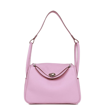 Hermes Lindy 26 Mauve Sylvestre Clemence Palladium Hardware