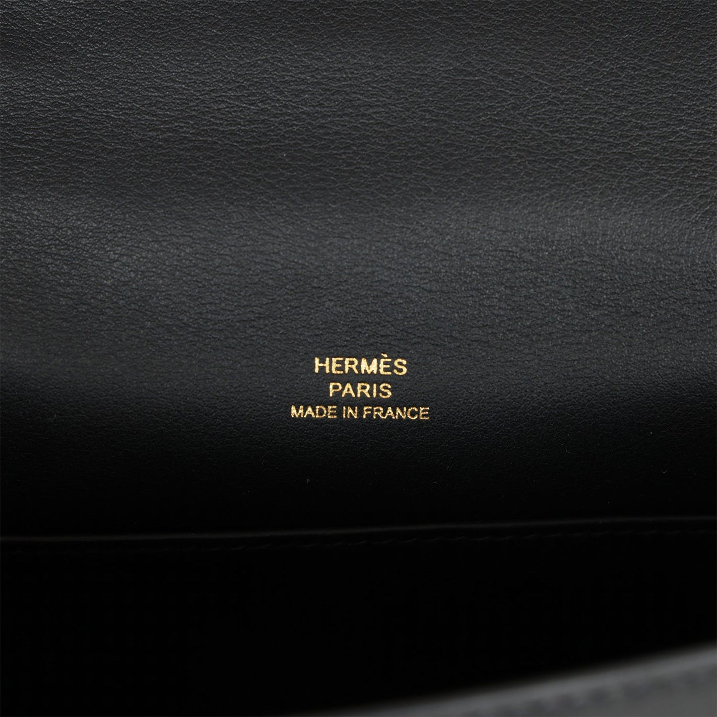 Hermes Kelly Pochette Black Swift Gold Hardware