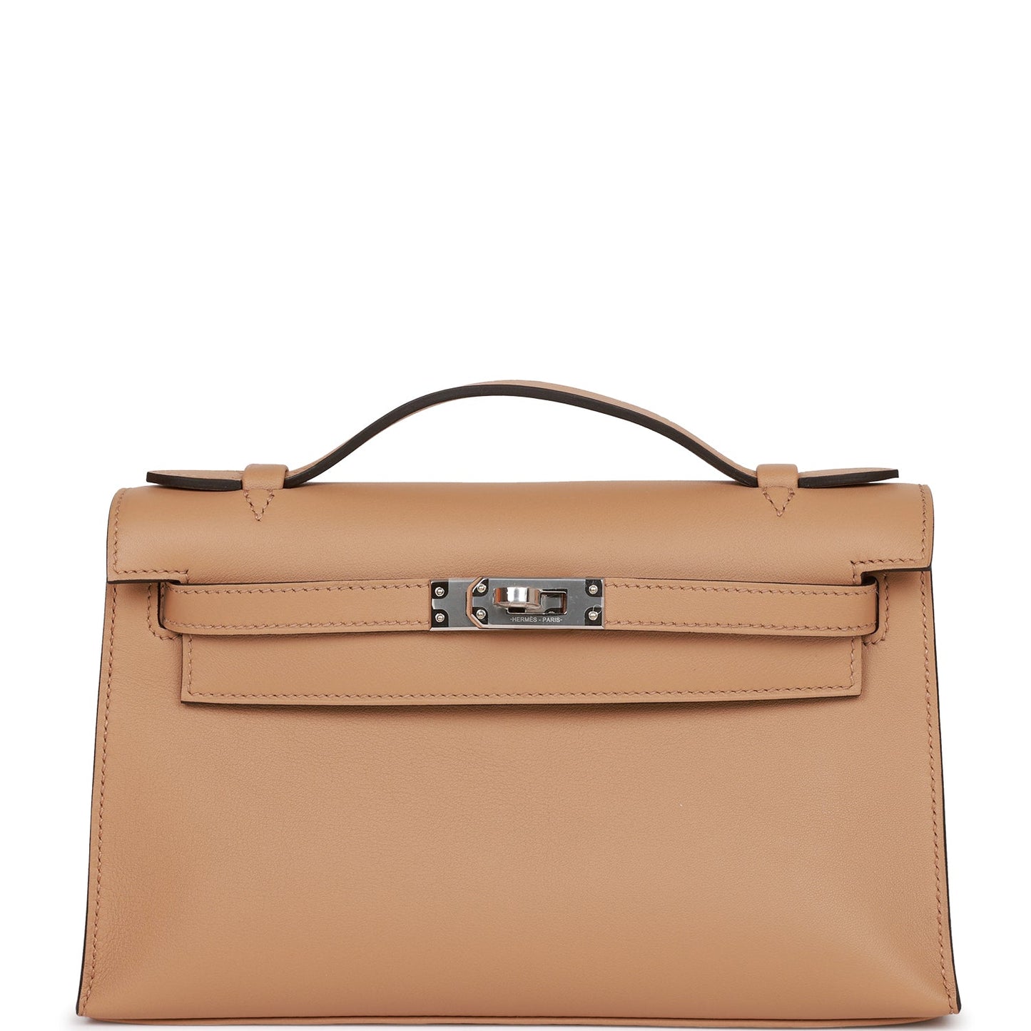 Hermes Kelly Pochette Chai Swift Palladium Hardware