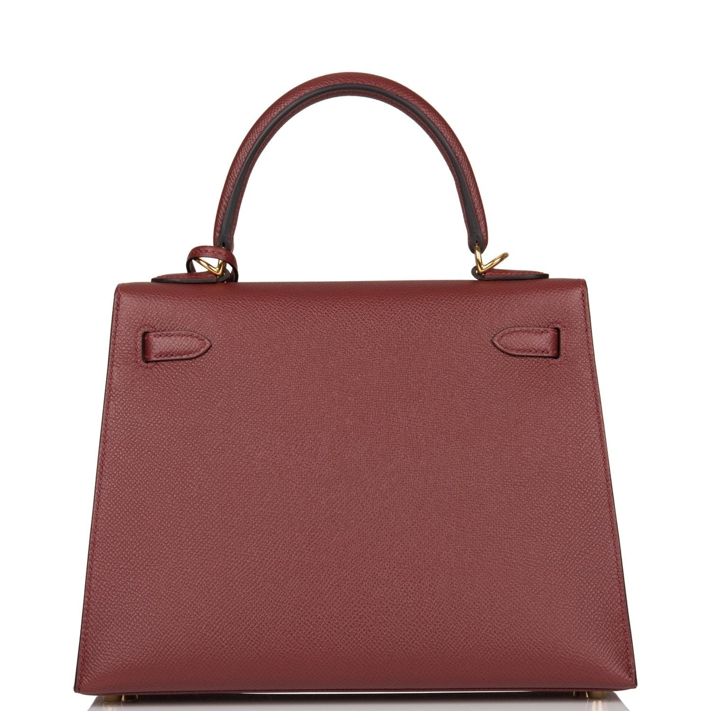 Hermes Kelly Sellier 25 Rouge H Epsom Gold Hardware